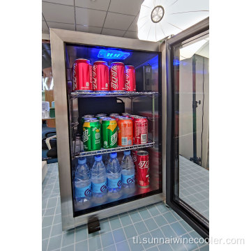 66L BBQ Outdoor Mini Bar Fridge Glass Door